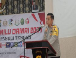 Polres Tapteng Gelar Forum Deklarasi Pemilu Damai 2024 Kabupaten Tapanuli Tengah