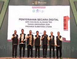 Bupati Samosir Hadiri Launching Penyaluran Digital DIPA Dan TKD Tahun Anggaran 2024