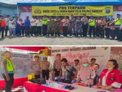 Dalam Rangka Ops Lilin Toba 2023, Polres Sibolga Mendirikan 5 Pos Pam, Pos Yan Dan Pos Terpadu