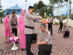 Kapolres Humbahas AKBP Hary Adrianto, Pimpin Langsung Upacara Kenaikan Pangkat 12 Personel Polres Humbahas