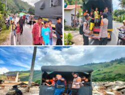 Polres Humbahas Sediakan Layanan Antar Jemput Anak Sekolah Korban Bencana Longsor Simangulampe