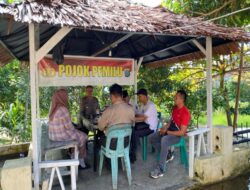 Kapolsek Sibolga Selatan Laksanakan Pojok Pemilu Bersama Pemerintahan Kelurahan Aek Manis