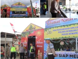 Kapolres Humbahas AKBP Hary Ardianto, Cek Langsung Pos Pelayanan Dan pengamanan Sambut Natal 2023 Dan Tahun Baru 2024
