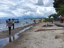 Polres Toba Laksanakan Giat Patroli Di Hari Pertama Libur Natal 2023, Dalam Meningkatkan Pengamanan Di Lokasi Obyek Wisata