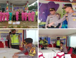 Kapolres Taput Kunjungi Pos PAM,  Pos Yan Dan Pos Terpadu Ops Lilin Toba 2023, Serahkan Bingkisan Nataru Dan Semangati Petugas Pos