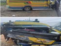 Bus Operanto Dan Bus Pariwisata Adu Kambing, 2 Luka Berat Dan 15 Luka Ringan