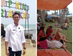 Pantai Airlangkap Di Padati Pengunjung Puncak Libur Tahun Baru 2024