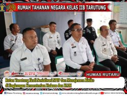 Rutan Tarutung Ikuti Sosialisasi SPIP Dan Manajemen Risiko Di lingkungan Kementerian Hukum Dan HAM