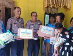 Satlantas Polres Kaur Berikan Bantuan Pada Warga Yang Alami Stunting