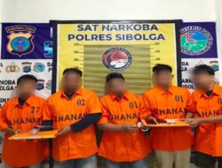 Polres Sibolga Kembali Tangkap 5  Pengguna Narkoba  Satu Malam