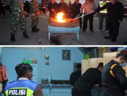Bersama TNI/Polri, Lapas Siborongborong Lakukan Razia Blok Hunian Dan Tes Urine WBP