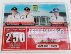 Pengadaan Plat Nomor Rumah Di Sergai, Diduga Bak Jamur Di Musim Hujan
