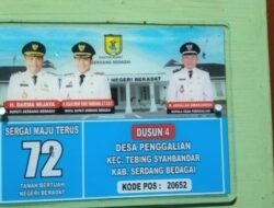 Ketua Apdesi Kecamatan Tebing Syahbandar Dan Kades Penggalian Sepakat Bungkam Terkait Pengadaan Plat Nomor Rumah