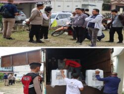 Lakukan Monitoring, Kapolres Humbahas Cek Logistik Pemilu Pastikan Semua Aman