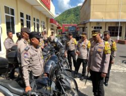 Persiapan Menghadapi Pemilu 2024, Kapolres Sibolga Cek Kenderaan Dinas Polres Sibolga