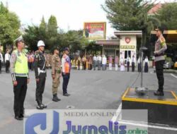 Kapolres Agara Langsung Pimpin Apel Gelar Pasukan Operasi Keselamatan Seulawah 2024