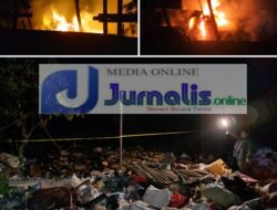 Gudang Penyimpanan Barang Bekas Ludes Terbakar, Besi Tua Berubah Jadi Rongsokan