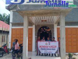 Pastikan Umat Kristiani Aman Beribadah, Personil Polsek Tambusai Intensifkan Program Minggu Kasih