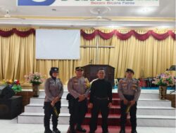 Personil Polres Sibolga Melaksanakan Pengamanan Ibadah Jumat Agung