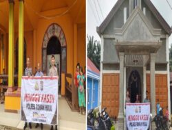 Minggu Kasih SPKT Polsek Tambusai, Memberi Rasa Nyaman Dan Aman Untuk Jemaat Yang Beribadah Di Gereja