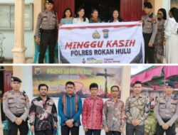 Program Minggu Kasih Presisi Di Gereja HKBP Pasir Pengaraian Kompol Sordaman Sinaga SH Jadi Pelaksana