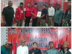 Bakal Calon Wakil Bupati Frits P. Lesnussa Kembalikan Formulir Pendaftaran