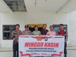 Wujudkan Rasa Aman Ibadah Gereja Dalam Program Minggu Kasih, Personil Polsek Bonai Darussalam Giat Patroli