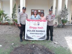Program Minggu Kasih Personil Polsek Rambah, Ini Penjelasan Kapolsek Iptu Hendra Sitorus SH MH