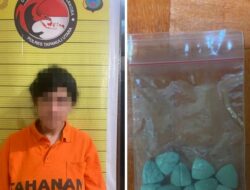 Pengedar Narkoba Jenis Extacy Di Tangkap Polres Taput, Usai Membeli Barang Dari Rekan Bisnisnya