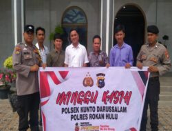 Dalam Program Minggu Kasih, Personil Polsek Kuntodarussalam Terima Keluh-kesah Jema’at Gereja