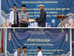 489 WBP Lapas Siborongborong Terima Remisi Hari Raya Idul Fitri, 1 Orang Langsung Bebas Usai Sholat Ied