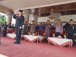 Dihadiri Wakapolres Rohul, Wabup H Indra Gunawan Pimpin Upacara Hardiknas 2024