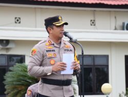Kapolres Tebo Pimpin Upacara Korp Raport Kenaikan Pangkat Pengabdian TMT 2024