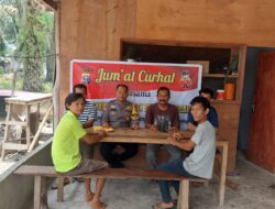 Bhabinkamtibmas Polsek Bonai Darussalam Giat Jum’at Curhat Dengan Para Tokoh Masyarakat Desa Sontang