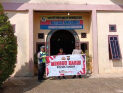 Personil  Polsek Tandun Terima Keluhan Masyarakat Soal Knalpot Brong Saat Giat Minggu Kasih