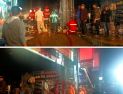 Toko Ramos Penjual Sembako Di Siborongborong Terbakar, Kerugian Di Perkirakan 300 Juta