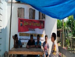Dalam Giat Jum’at Curhat, Personil Polsek Bonaidarussalam, Seru Masyarakat Kasang Kasang Serukan Pemilu Damai 2024