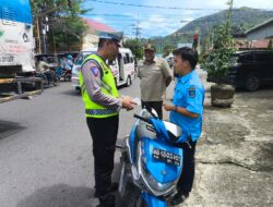 Polres Sibolga Gelar Razia Gabungan Penertiban Pajak Kendaraan Dan Kelengkapan Bermotor