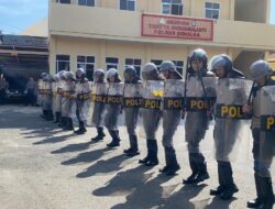 Hadapi Pilkada Serentak 2024, Polres Sibolga Gelar Latihan Binsik Ton Dalmas