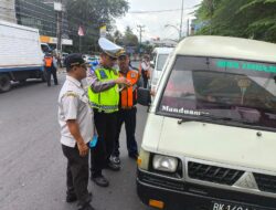 Polres Sibolga Laksanakan Razia Gabungan Penertiban Pajak Kendaraan Dan Kelengkapan Bermotor