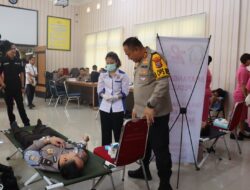 Polres Humbang Hasundutan Menyelenggarakan Bakti Kesehatan Donor Darah, Dalam Rangka HUT Bhayangkara Ke 78