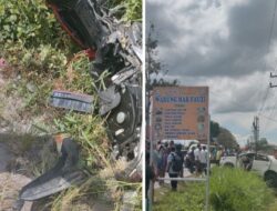 Fortuner Hantam Bus Bintang Utara, Lalu Seruduk Sepeda Motor Dan Toyota Hilux