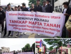 AMSU Tuntut KAPOLDASU Proses Hukum Oknum Pengurus KPSS Muara Upu TAPSEL