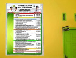Transparansi Publik Terkait APBDes Sudah Diwujudkan Kepala Desa Silau Padang Sipispis