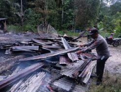 2 Rumah Papan Milik Warga Di Silaen Terbakar