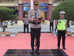 Kapolres Toba Pimpin Apel Gelar Pasukan Operasi Patuh Toba 2024