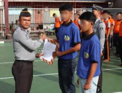 Berkah Hari Anak Nasional Tahun 2024, 2 Orang Anak Binaan Rutan Kelas IIB Tarutung Mendapatkan Pengurangan Masa Pidana