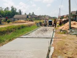 Desa Sidang Iso Mukti Gerak Cepat Pembangunan Jalan Rabat Beton