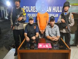 Bandar Sabu Asal Kampar Tak Berkutik Ditangkap Personil Polsek Kunto Darussalam