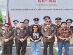 Kejari Humbahas Rayakan HUT Ke- 64 Adhyaksa Beserta Dengan Beberapa Rekan Insan Pers